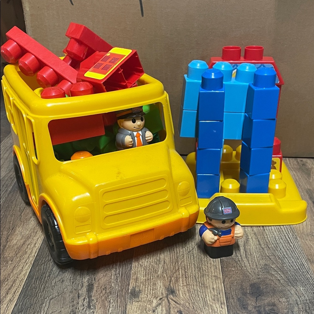 Mega blocks school bus Building Block Toy Set